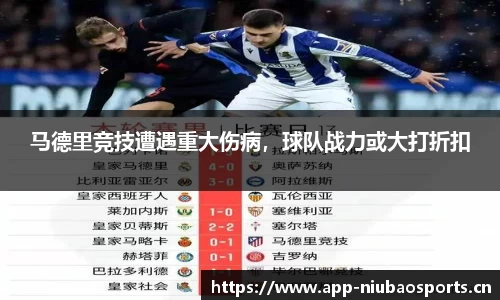 马德里竞技遭遇重大伤病，球队战力或大打折扣